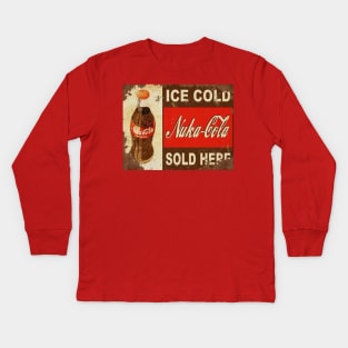 nuka cola here Kids Long Sleeve T-Shirt